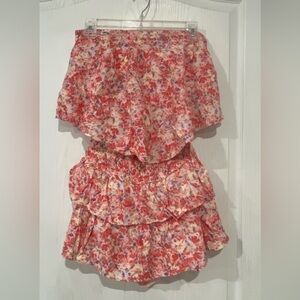 FINAL PRICE Mustard Seed Pink and Red Floral Romper
